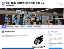Tablet Screenshot of mainz-volleyball.de